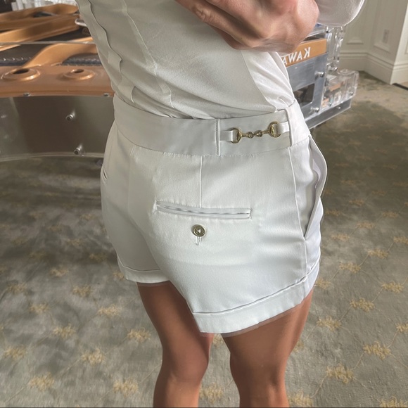 EXPRESS Sateen Shorts with Gold Hardware - Picture 1 of 12